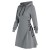 Sweats à capuche taille haute pour femmes, mini robe, col en V, manches longues, coupe couvertes, sweats à capuche PVD pour dame | 15,16 $ | OKKO MODE