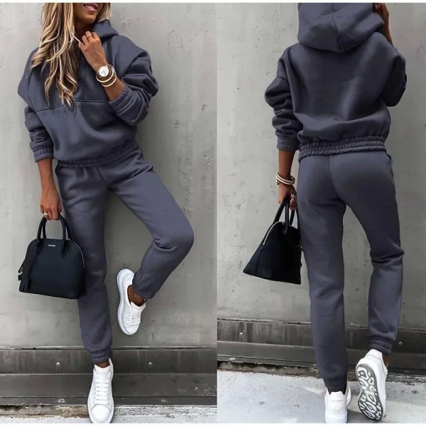 Survêtement décontracté pour femme, sweats à capuche trempés, pull PVD, pantalons de survêtement pour la maison, tenues de sport|17,09 €|OKKO MODE