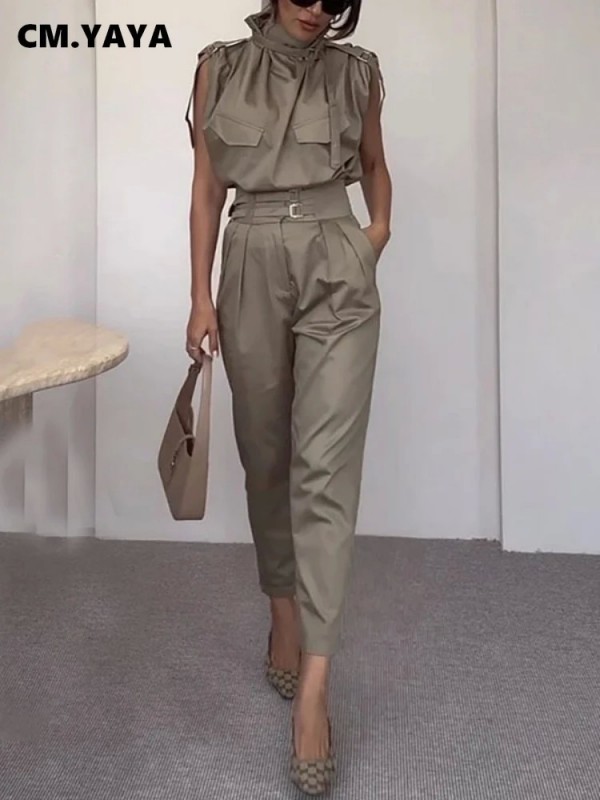 Pantalón lápiz de fibra de vidrio para mujer, estilo abogado.