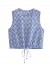 Conjunto feminino xadrez com top curto e calça Y | 13,00 $ | OKKO MODE
