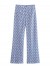 Conjunto feminino xadrez com top curto e calça Y | 13,00 $ | OKKO MODE
