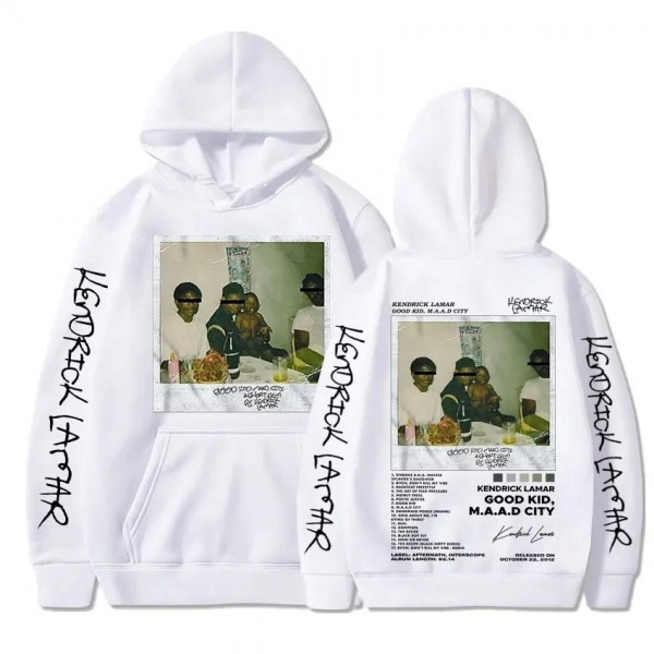 Sweat à capuche imprimé graphique Hip Hop unisexe, Album Lamar Good de Rared ShinCharacter|11,95 €|OKKO MODE