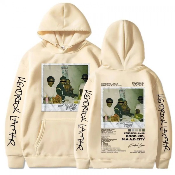 Sweat à capuche imprimé graphique Hip Hop unisexe, Album Lamar Good de Rared ShinCharacter|11,95 €|OKKO MODE