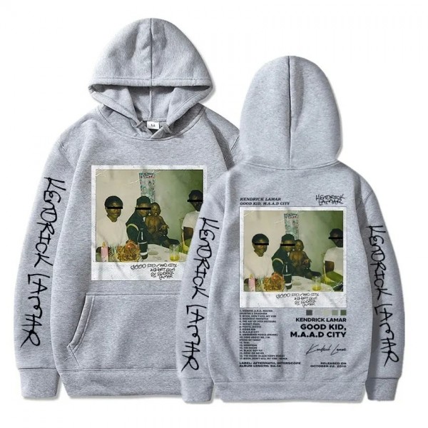 Sweat à capuche imprimé graphique Hip Hop unisexe, Album Lamar Good de Rared ShinCharacter|11,95 €|OKKO MODE