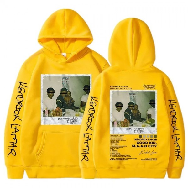 Sweat à capuche imprimé graphique Hip Hop unisexe, Album Lamar Good de Rared ShinCharacter|11,95 €|OKKO MODE