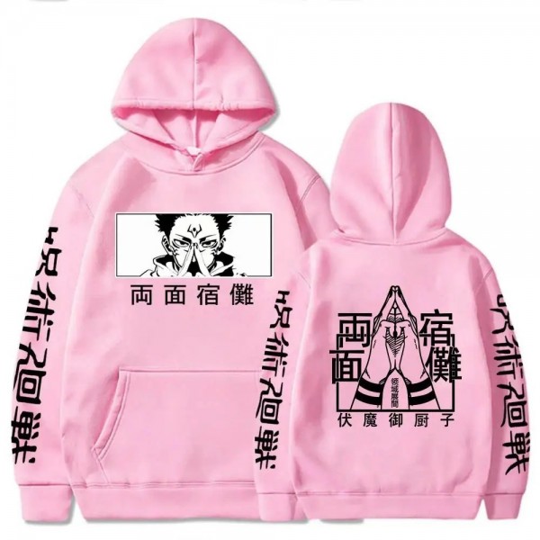 Sweat à capuche Manga Jujutsu Kaisen Ryomen Sukuna pour hommes et femmes, pull chaud Streetwear|7,36 €|OKKO MODE