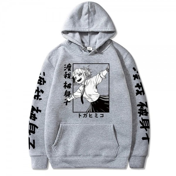 Print Hoodie, Anime Pullover, Harajuku Hip Hop Sweatshirt|1,98 €|OKKO MODE