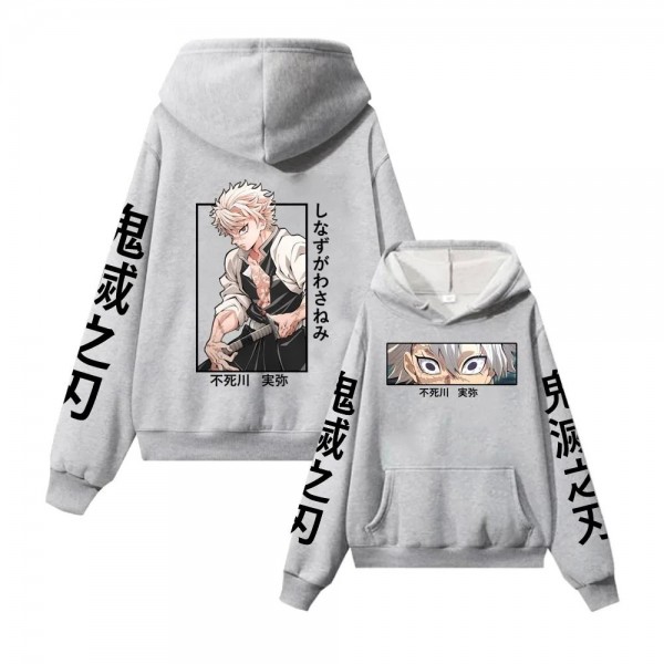 Sweat à capuche unisexe Anime Sanemi Kendazugawa, pull Smile|8,00 €|OKKO MODE