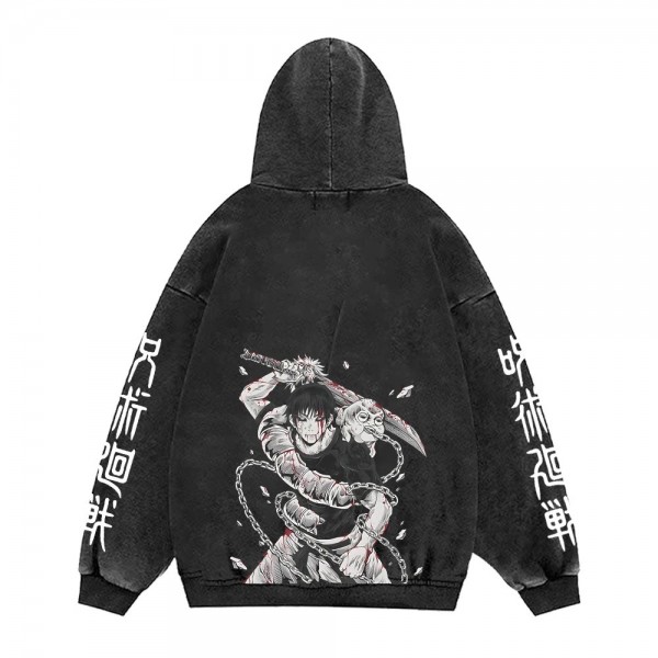 Hoodie de Anime Jujutsu Kaisen para Hombres y Mujeres - Estilo Casual Vintage Streetwear