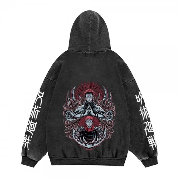 Jujutsu Kaimmer Anime Hoodies pour hommes et femmes, coton Gothic Manga Vintage Casual Pullover Fashion Streetwear|13,01 €|OKKO MODE