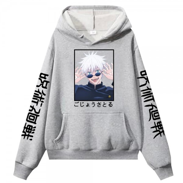 Sweat à capuche College Anime Jujutsu Kaimmense, grande taille  unisexe|13,91 €|OKKO MODE