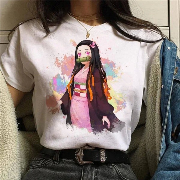 T-shirt Kimetsu No Yaiba pour femme Nezuko & Tanjirou, Manga Anime Tee-Shirt|1,96 €|OKKO MODE