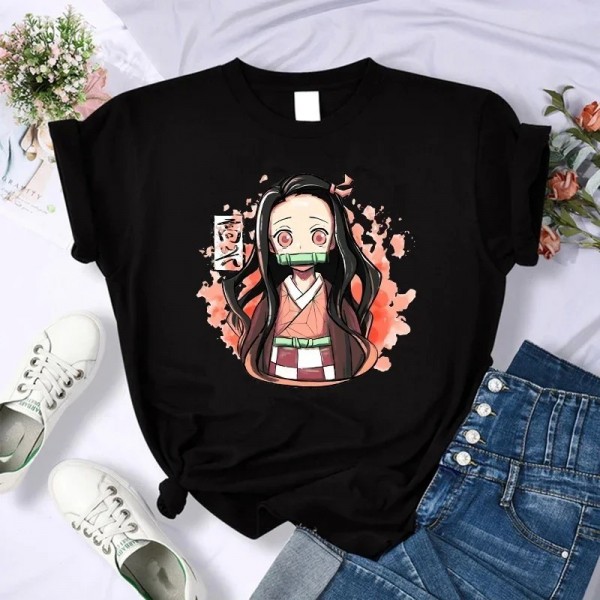 T-shirt Kimetsu No Yaiba pour femme Nezuko & Tanjirou, Manga Anime Tee-Shirt|1,96 €|OKKO MODE