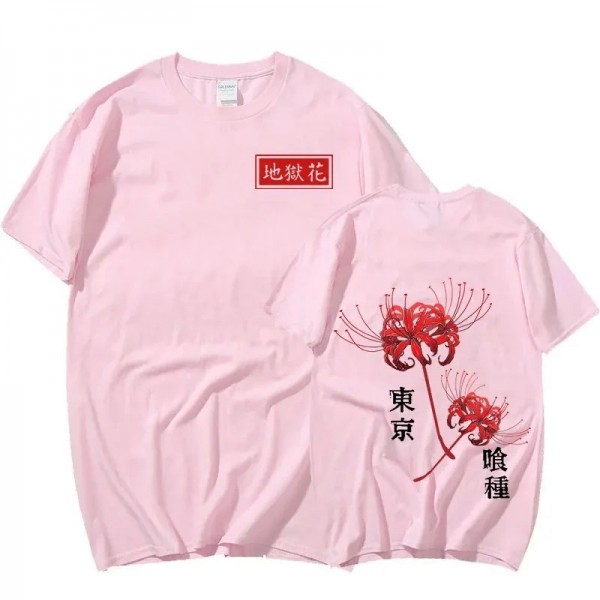 T-shirt imprimé graphique Anime japonais unisexe TakGhoul Spider Lily|9,89 €|OKKO MODE