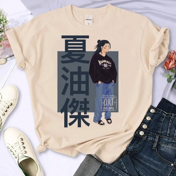 T-shirt femme Jujutsu Kaimmer, streetwear Y2K Harajuku Gojo Satoru Yuji Itadori manga|2,00 €|OKKO MODE