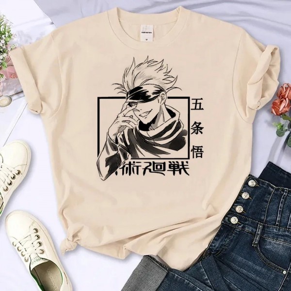 T-shirt femme Jujutsu Kaimmer, streetwear Y2K Harajuku Gojo Satoru Yuji Itadori manga|2,00 €|OKKO MODE