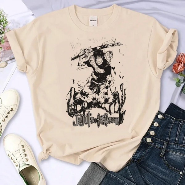 T-shirt femme Jujutsu Kaimmer, streetwear Y2K Harajuku Gojo Satoru Yuji Itadori manga|2,00 €|OKKO MODE