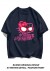 T-shirt à manches courtes imprimé chat et araignée, dessin animé pour femmes | 2,16 $ | OKKO MODE