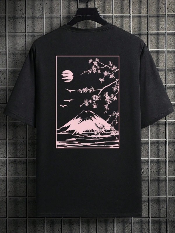 TakSakura Mount Fuji Business Card T-Shirt pour hommes|1,96 €|OKKO MODE