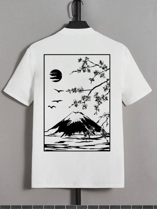 TakSakura Mount Fuji Business Card T-Shirt pour hommes|1,96 €|OKKO MODE