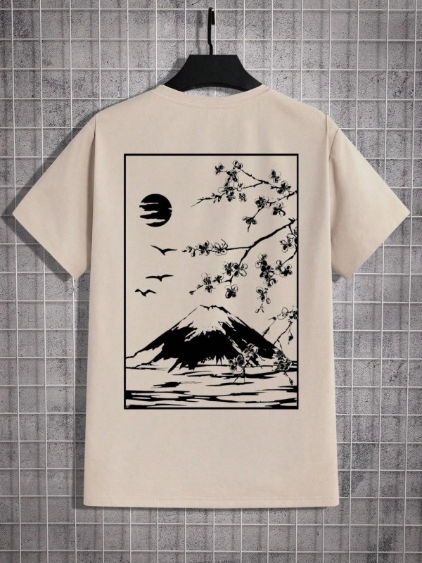 TakSakura Mount Fuji Business Card T-Shirt pour hommes|1,96 €|OKKO MODE