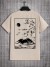 TakSakura Mount Fuji Business Card T-Shirt pour hommes | 2,12 $ | OKKO MODE