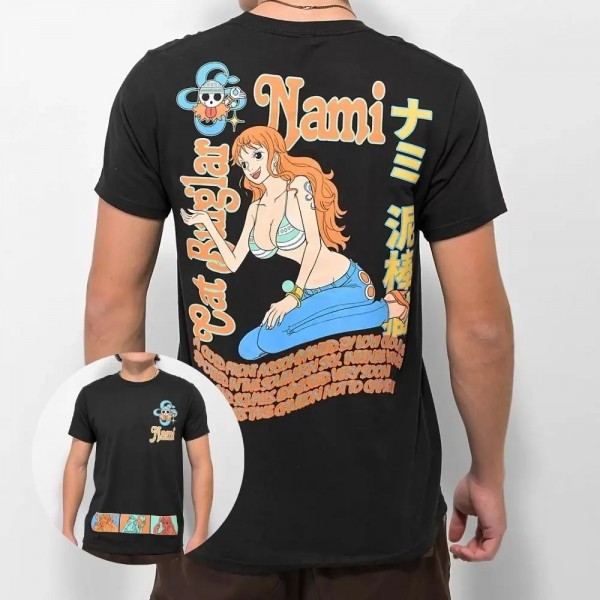 T-Shirt à Manches Courtes en Coton pour Homme, Vêtement d'Été Manga Anime Japonais Monkey D Luffy Gear Fifth Zoro Pièce|8,00 €|OKKO MODE