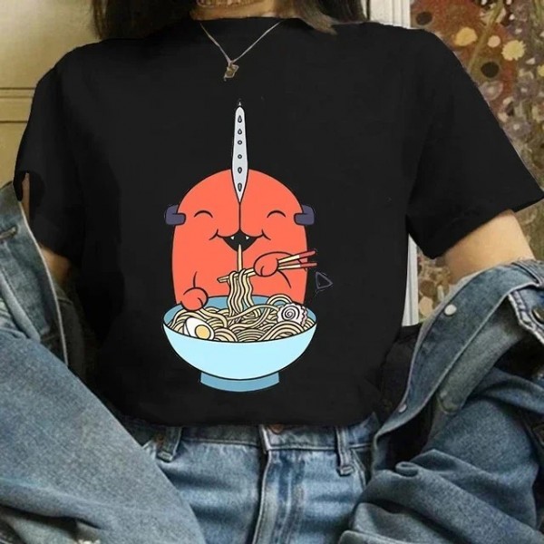 T-shirt Pochita Makima Manga unisexe humoristique dessin animé japonais oversized
