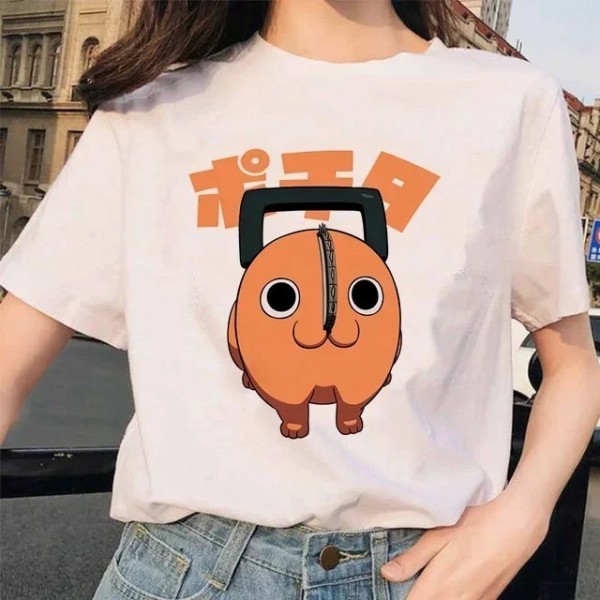 T-shirt Pochita Makima Manga unisexe humoristique dessin animé japonais oversized|1,98 €|OKKO MODE