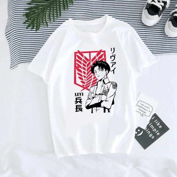 T-Shirt Unisexe à Motif de Dessin Animé Japonais Attaque des Titans pour Homme|1,96 €|OKKO MODE