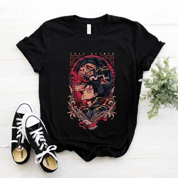Camiseta Unisex Anime Japonés Ataque de Titanes Hombre
