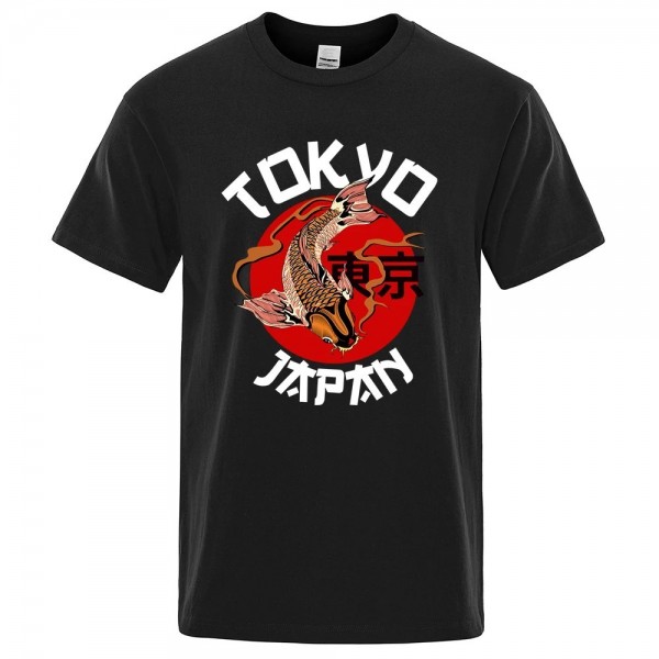 T-shirt manga coton manches courtes col rond respirant style TOKYO|1,96 €|OKKO MODE