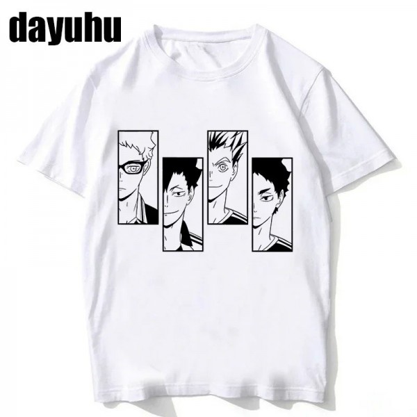 T-shirt Haikyuu années 90 femmes Kuroo Bokuto Shoyo volley-ball créatif manga anime|7,19 €|OKKO MODE