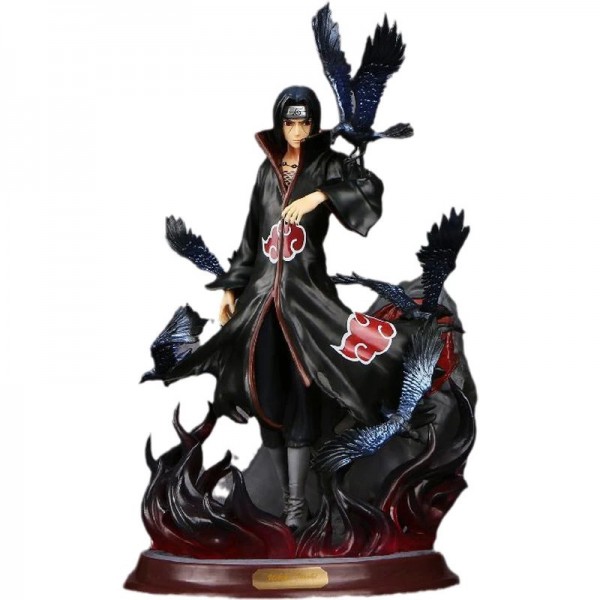 Figurine de dessin animé en PVC 25cm, jouet de collection Naruto Shippuden Uchiha Itachi et Crow|11,01 €|OKKO MODE