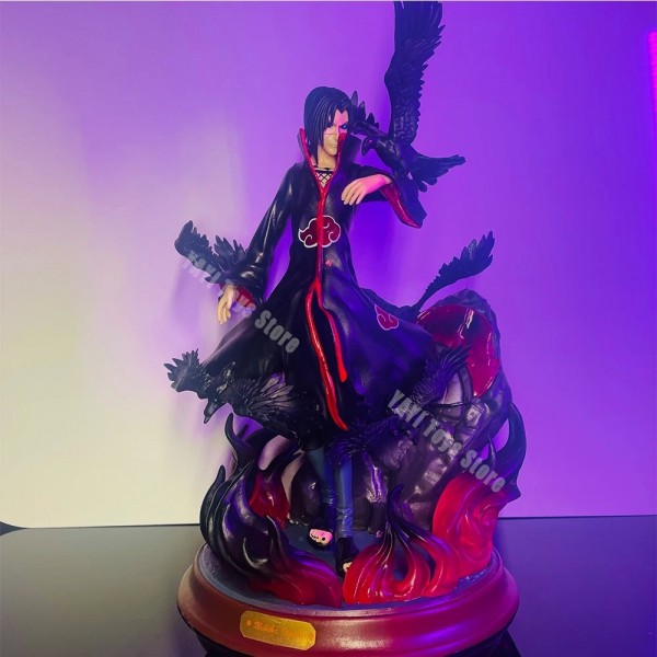 Figurine de dessin animé en PVC 25cm, jouet de collection Naruto Shippuden Uchiha Itachi et Crow|11,01 €|OKKO MODE