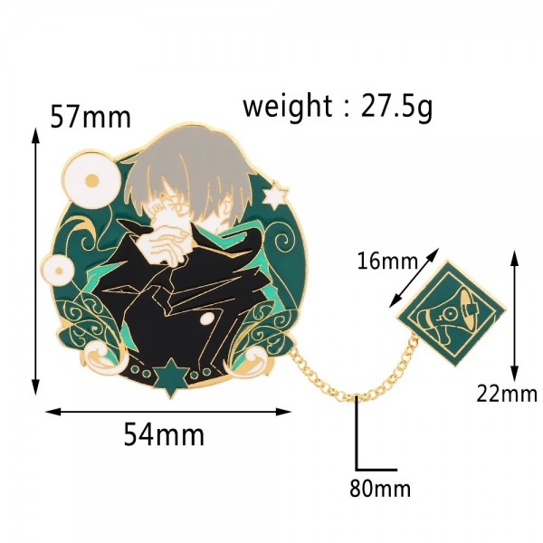 Broches en Émail de Grande Taille, Danemark ges Métalliques JJJ Anime|2,00 €|OKKO MODE