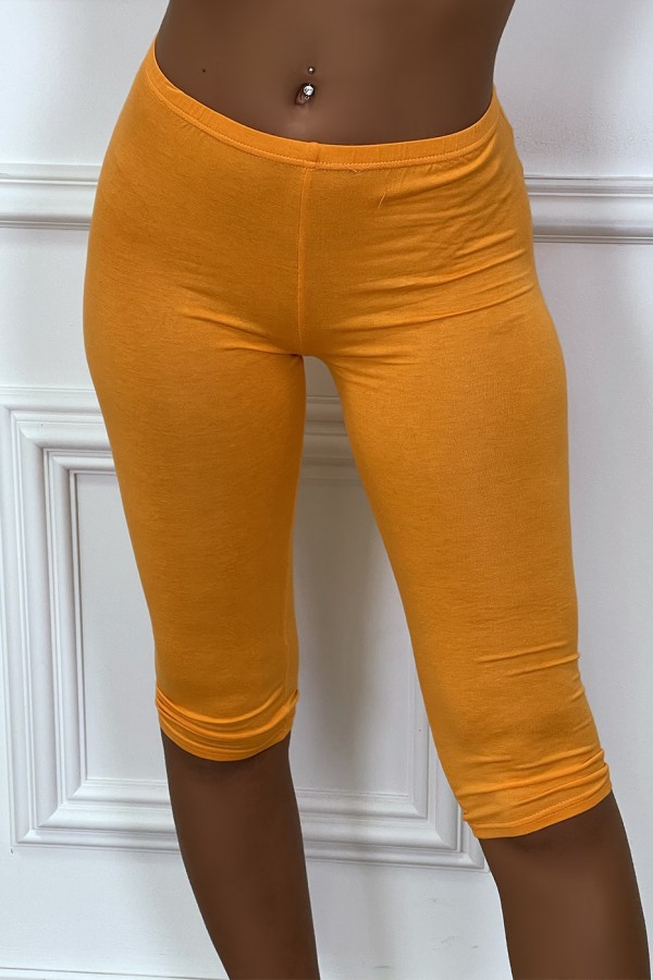 Legging court tout doux orange - 4