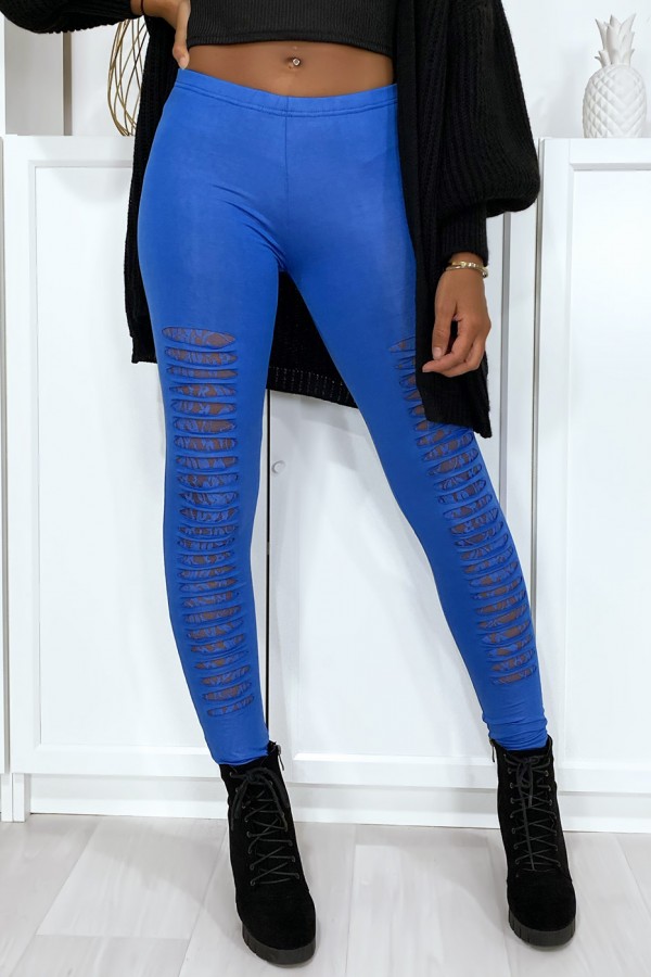 Legging royal effilé à l'avant et doublé en dentelle - 2