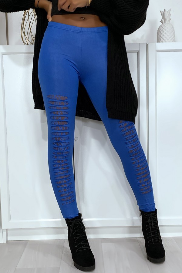 Legging royal effilé à l'avant et doublé en dentelle - 3