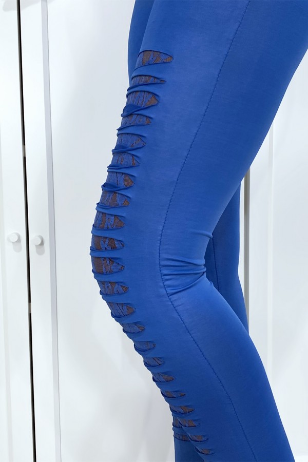 Legging royal effilé à l'avant et doublé en dentelle - 9