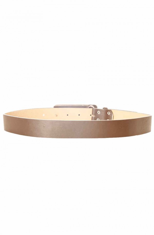 Ceinture Marron avec grosse boucle rectangle graphique CE 573 - 3