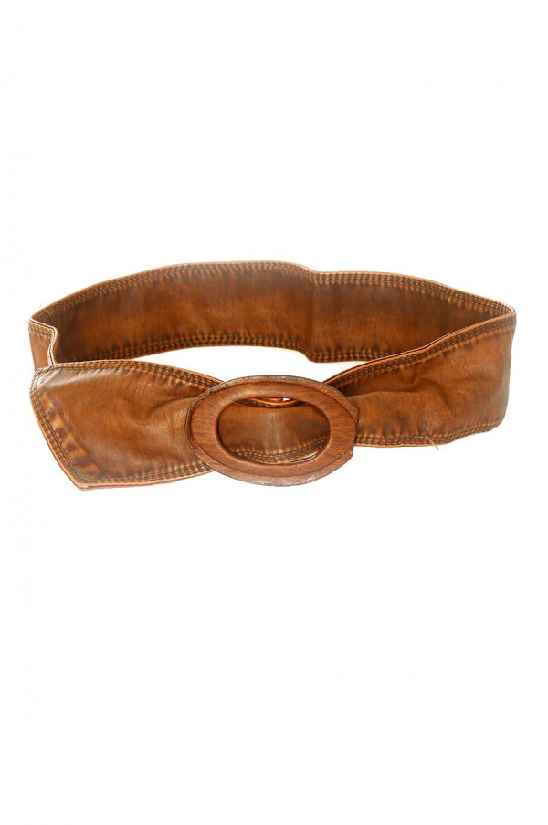 Ceinture souple à grosse boucle choco. BG-3003 - 1