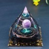 Pyramide Orgone de douze constellations, outil méditation quartz cristal guérison énergie orgonite yst péridot|3,00 €|OKKO MODE