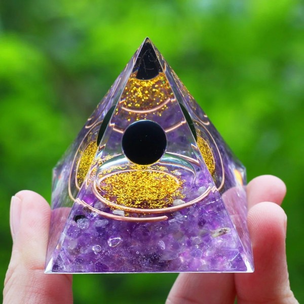 Pyramide d'Orgone en Clip Naturel 5cm - Générateur de Bien-être Lexer, Guérison et Décoration Chakra|5,39 €|OKKO MODE