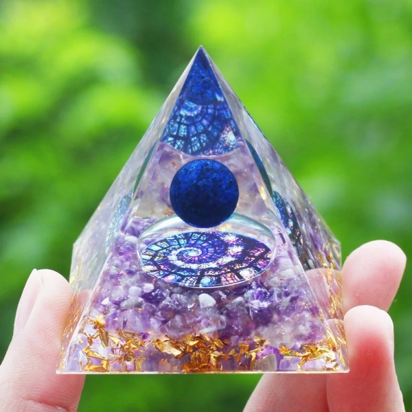 Pyramide d'Orgone en Clip Naturel 5cm - Générateur de Bien-être Lexer, Guérison et Décoration Chakra|5,39 €|OKKO MODE