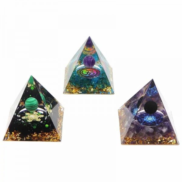 Pierre Pyramide d'Orgonite et CitroEnergy Alanding Yst Reiki Chakra Multiplicateur|4,49 €|OKKO MODE