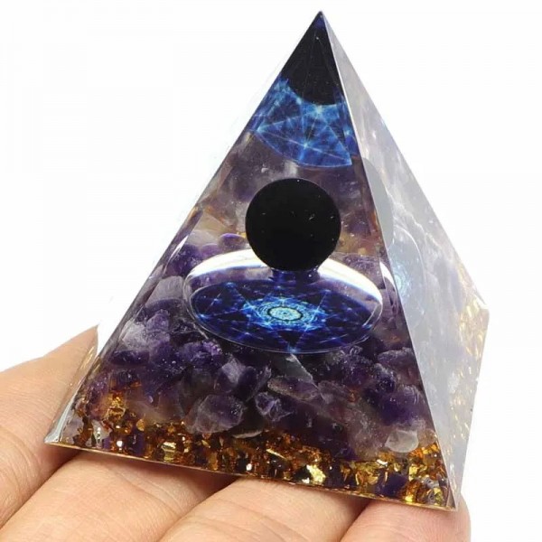 Pierre Pyramide d'Orgonite et CitroEnergy Alanding Yst Reiki Chakra Multiplicateur|4,49 €|OKKO MODE