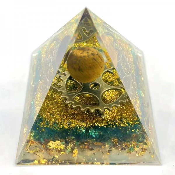 Pyramide Orgonite en Pierre Naturelle de Guérison, Générateur d'Energie Citroënergétique|6,29 €|OKKO MODE