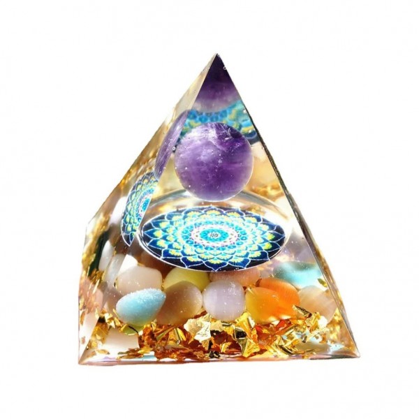 Pyramide Orgonite péridot en cristal de guérison et énergie|1,98 €|OKKO MODE