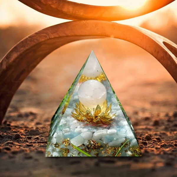 Pyramide Orgonite péridot en cristal de guérison et énergie|1,98 €|OKKO MODE